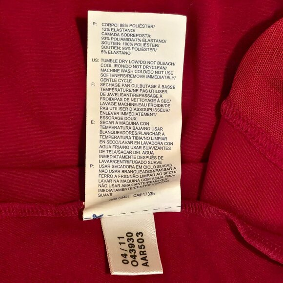 REEBOK Short Red Tennis Zig Dress with Criss Cross Back & Ruffle Trim Size XL - Picture 11 of 13